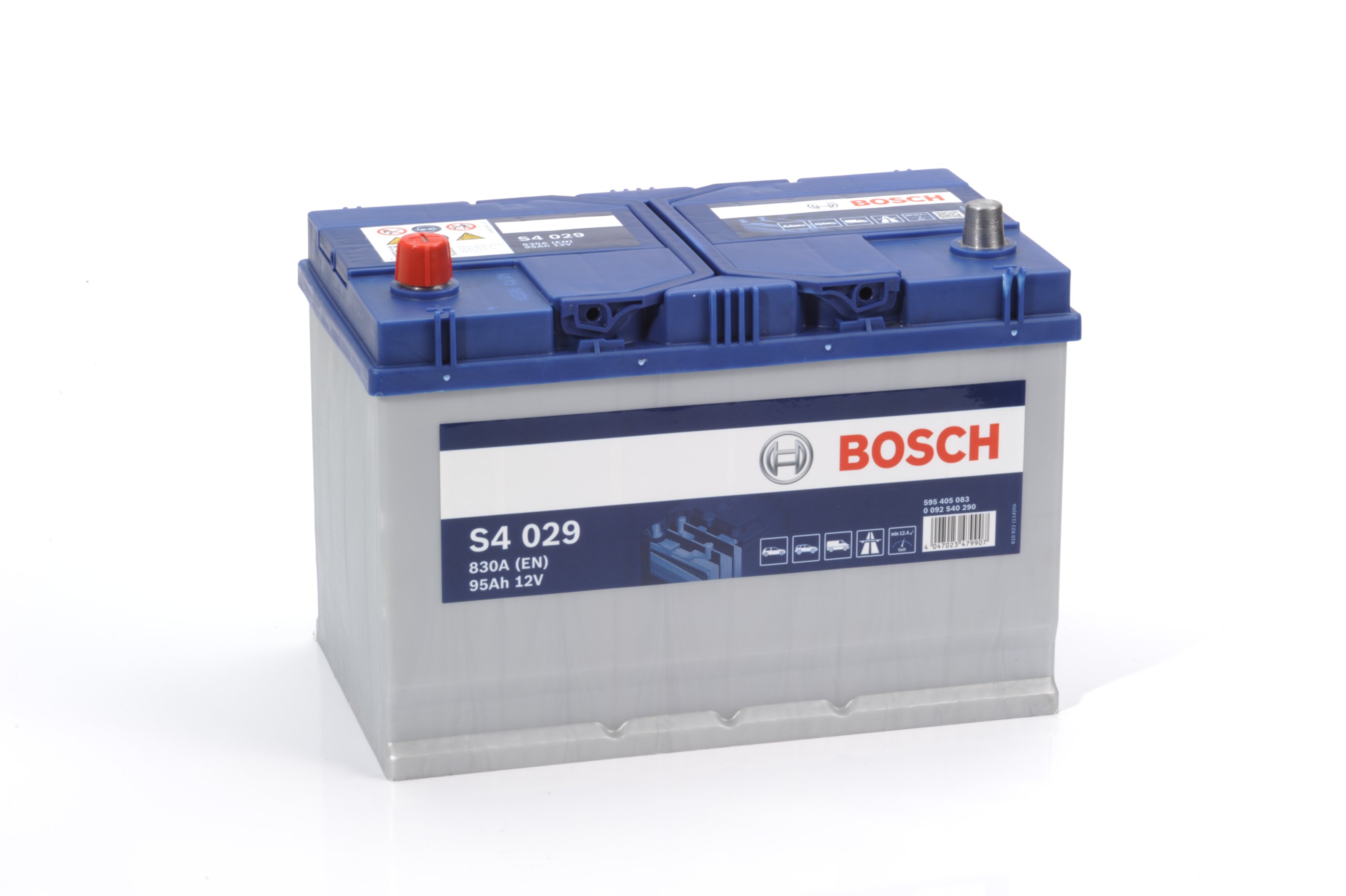 0 092 S40 290 BOSCH Аккумулятор 95Ah  595405 "+  -" 306x173x225